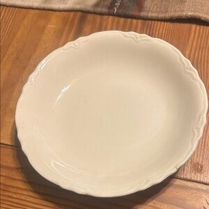 German Ironstone 19th Century scallop edge bowl